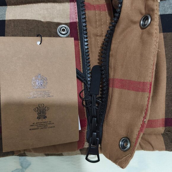 Burberry Check Hooded Down Jacket - Picture 8 of 12